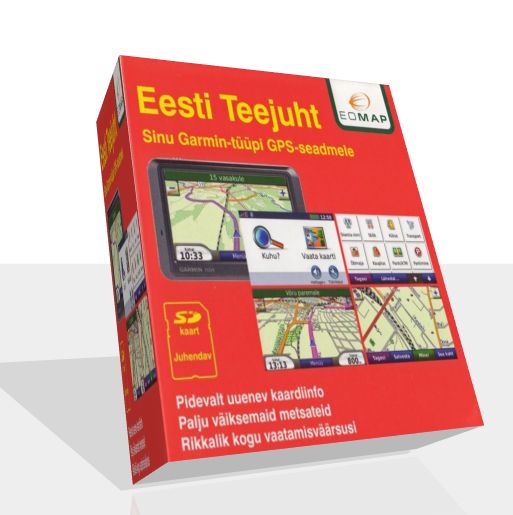 Карта Эстонии EOMAP Eesti Teejuht 2010.1.2