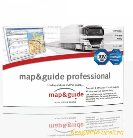 Map and Guide Professional (2011) версия 17.0 Europe City. Программа навигации по Европе для грузовых авто